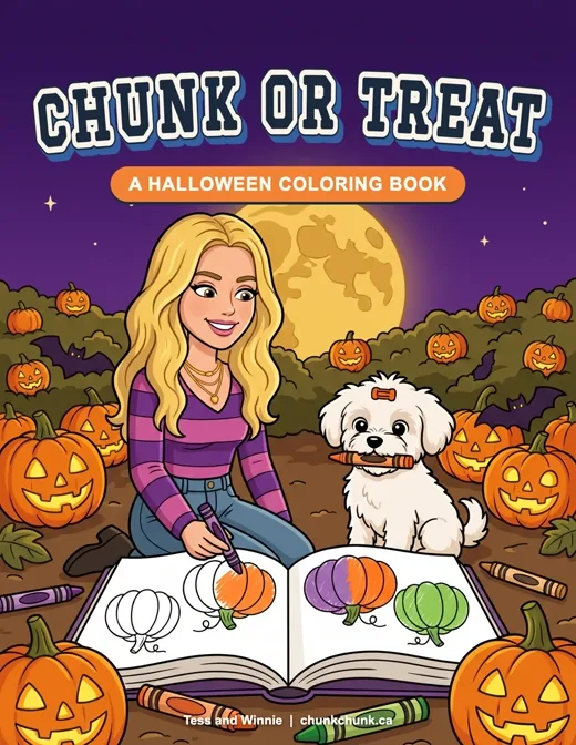 Chunk or Treat, the coloring book
